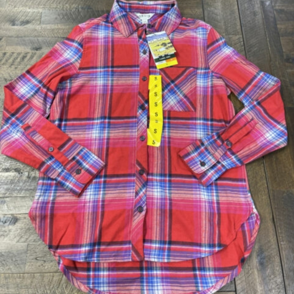 Orvis Ladies' Long Sleeve Linen Blend Button Up Top